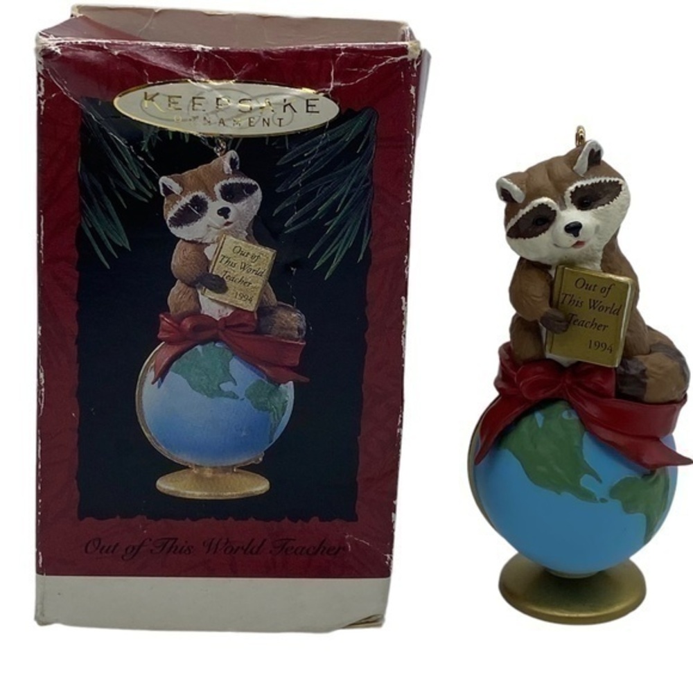 Hallmark Keepsake Vintage Out of This World Teacher Christmas Ornament 1994